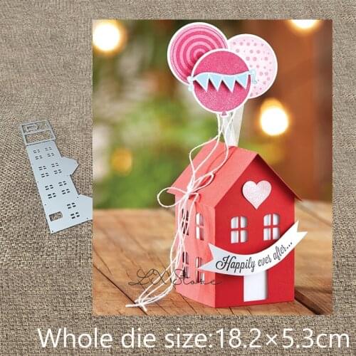 New Design Craft Metal Cutting Die die cuts lovely house building decoration scrapbook Album Paper Card Craft Embossing die cuts