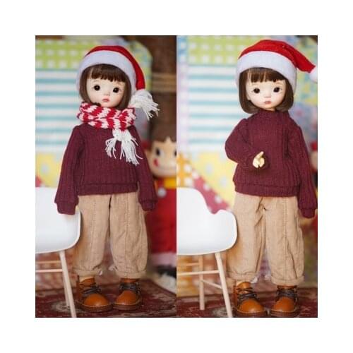 BJD doll clothes suitable for 1-6 size YOSD clothes winter jackets and sweaters with doll accessories