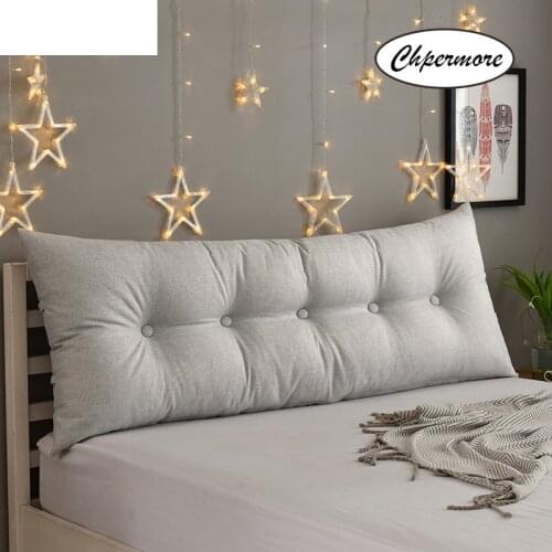 Chpermore Solid Washable Long Pillow High-grade Luxury Simple Bed Cushion Bed soft Modern simplicity Bed pillow For Sleeping
