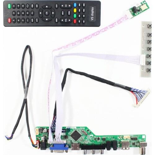 Fit To 13.3inch LQ133M1LW02 1920x1080 LCD Screen HD MI VGA AV USB LCD Controller
