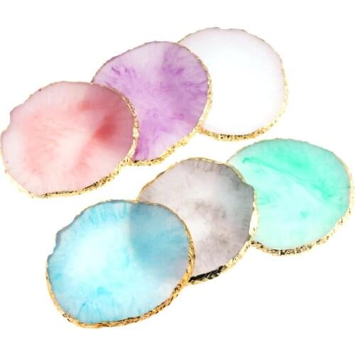 Resin storage painted palette tray jewelry display board necklace ring earrings display tray creative decoration storage box