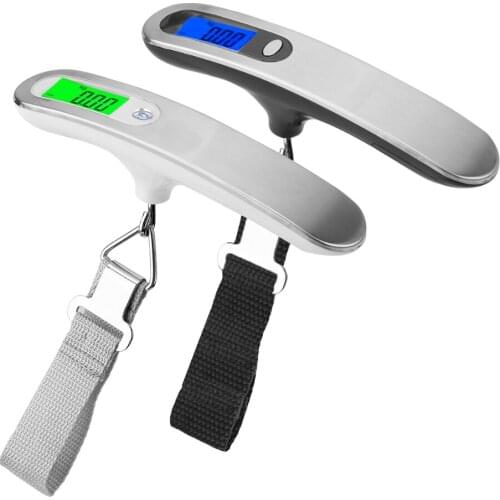 Hand Held Belt Scale 50kg/110lb LCD Digital hanging Scale For Travel Suitcase Luggage Hanging Scales Weighing Balance Electronic