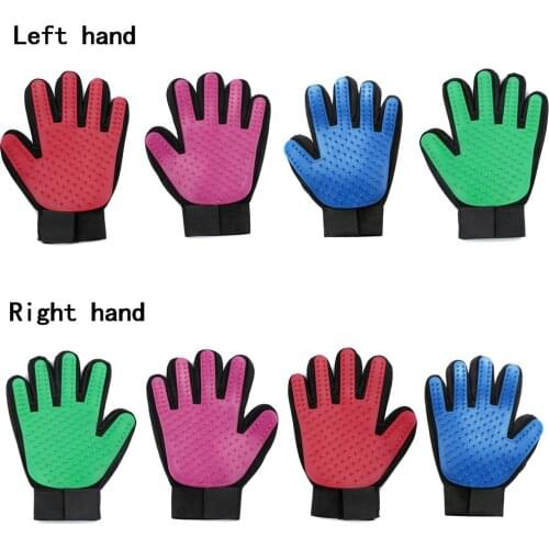 Silicone Pet Hair Glove Dog Brush Comb Grooming Dog Glove Cleaning Massage Supply Hair Removal Brush Promote Blood Circulation