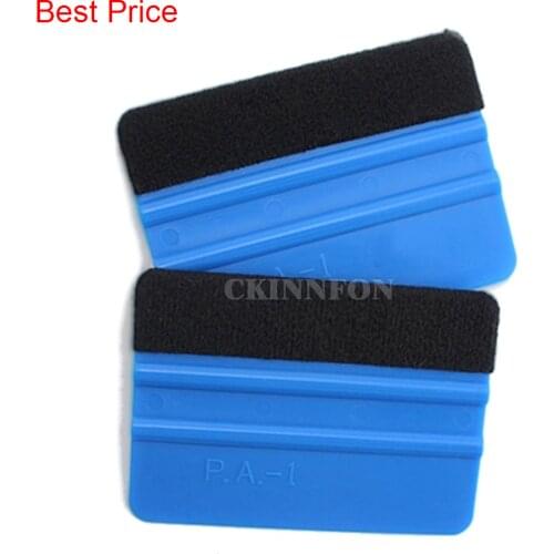200Pcs/Lot Vinyl Plastic Car Squeegee Decal Wrap Applicator Soft Felt Edge Scraper
