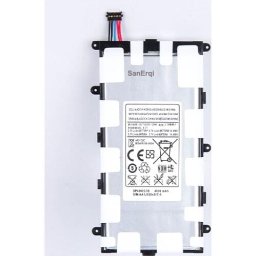 SP4960C3B For Samsung Galaxy Tab 2 7.0 & 7.0 Plus P3100 P3110 P6200 GT-P3100 New Replacement Battery Batterie 4000mah SanErqi