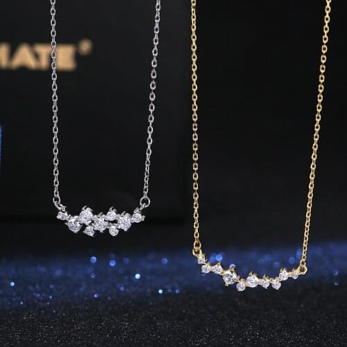 Brillian Japan and South Korea 2020 Shining AAA Zircon Flower Necklace Wedding Party Fashion Jewelry Luxury Gift