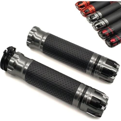 For Kawasaki ZX1100 ZX7R ZX9 ZX6 ZX9R ZXR400 ZZR600 Universal Motorcycle Handle Grips Ends Racing handlebar CNC 22mm 7/8"