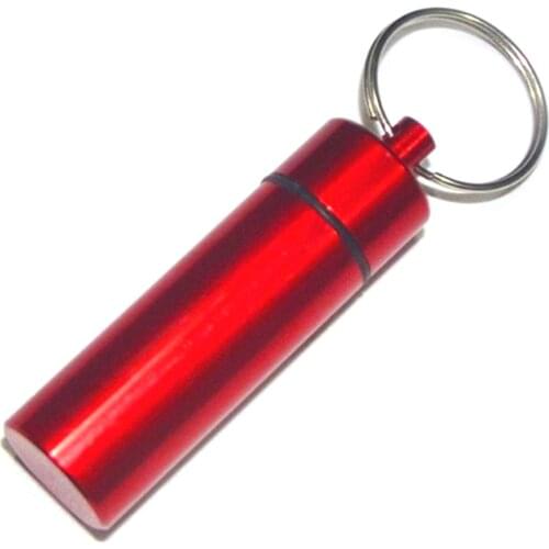 2Pcs Waterproof Smoke Storage Box Pill Case With Keychain Cigarette Accessories Herb Capsule Smoking Container Tobacco Kitchen