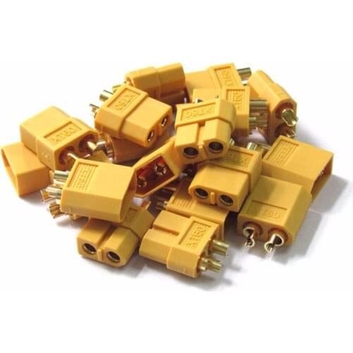 Yellow XT60 Connector Plug Male Female for RC Lipo Battery ESC Motor Quadcopter