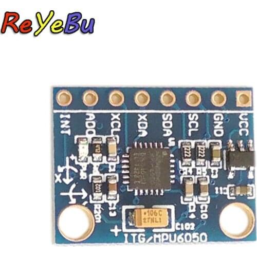 10pcs/lot GY-521 MPU-6050 MPU6050 3 Axis Analog Gyroscope Sensors 3 Axis Accelerometer Module For Arduino With Pins 3-5V DC