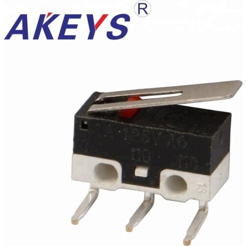 10 PCS MS-011 3pins micro switch with 3 bent pin Mouse switch micro switch