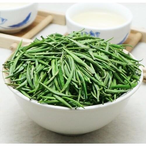 2021 Green Chinese Tea Sliver Needle Fresh Buds Green Loose Leaf Tea with Luzhou-flavor 200g