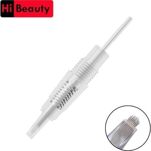 30pcs/lot Disposable 8mm Screw 9U Needles Cartridges For Permanent Microblading Microneedling Tattoo Makeup Cartridge Needles