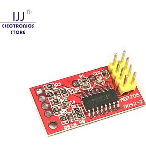 AD7705 Dual 16 bit ADC Data Acquisition Module Input Gain Programmable SPI Interface TM7705