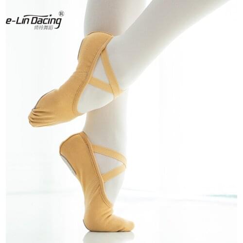 High Quality Children Dance Canvas Soft Sole Shoes Ballet Dancer Professional Shoe Girls Man Gymnastics Yoga Gym Flat Slippers