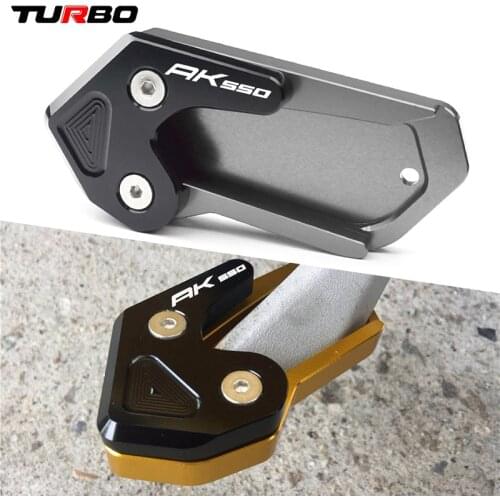 For KYMCO AK550 AK 550 2017-2019 Motorcycle CNC Kickstand Side Stand Pad Extension Plate Enlarger Pad Accessories