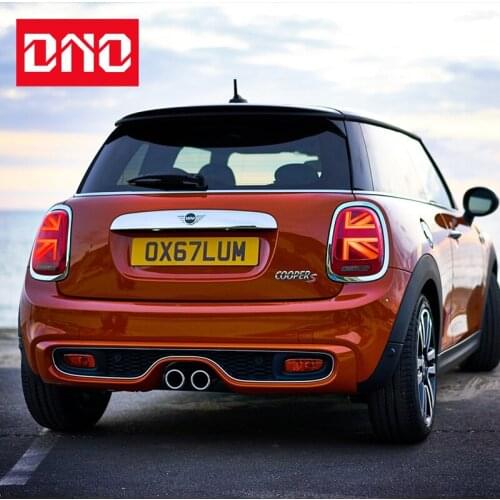 DNO 12V Car LED Tail Light For BMW Mini F55 F56 F57 Cooper Rear Running Lights + Brake Lamp + Reverse + Dynamic Turn Signal