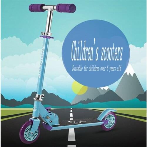 Two-wheeled childrens scooter foldable liftable bicycle manufacturers direct sales childrens scooter