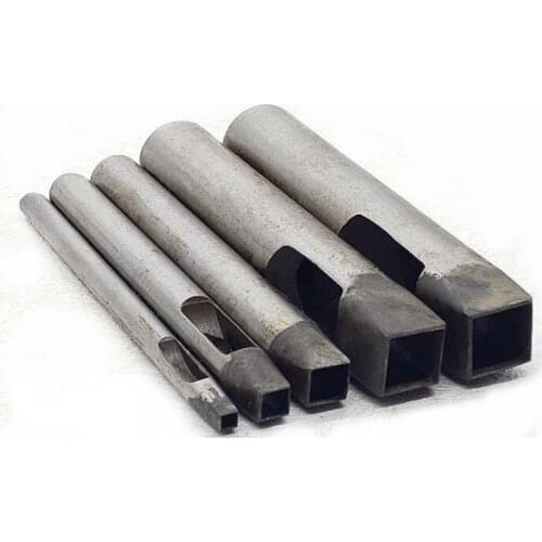 1-11Pcs/Set Square Hole DIY Handmade Belt Punching Tools Leather Handicraft Puncher Leather Punch Square Belt Hollow Drilling