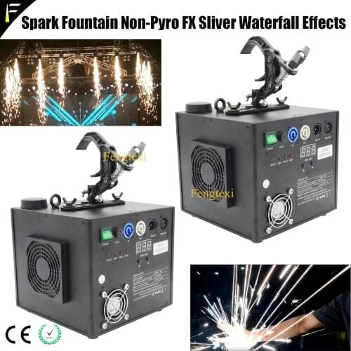 2x Fall Spark Stream Fountain Hanging Sliver Waterfall Cold Spark Machine Sparkular Fall Shoots for Wedding Party DJ VJ NJ Event