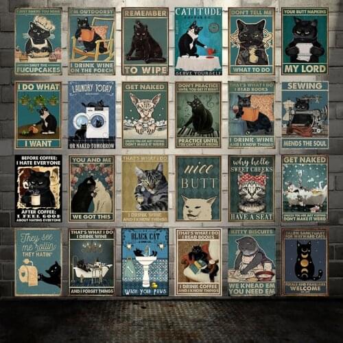 [ Kelly66 ] Pet cat Custom Metal signs Poster decor for bar home pub 20x30 CM DM-1-1