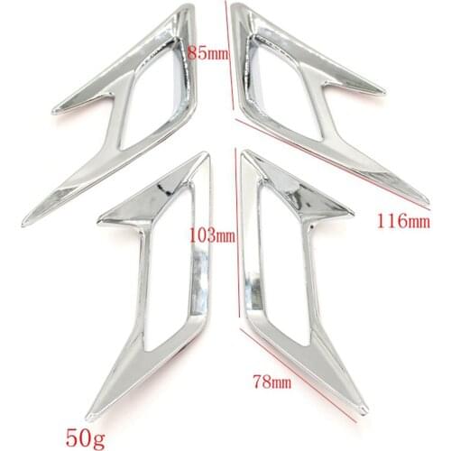4pcs 103mm Motocycle Front and Rear Fender Vent Trim Kit for HONDA GL1800 2018