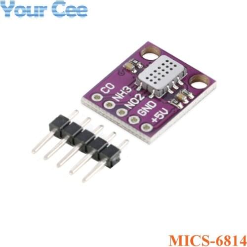 MICS-6814 Air Quality CO NO2 NH3 Nitrogen Carbon Gas Sensor Module For Arduino