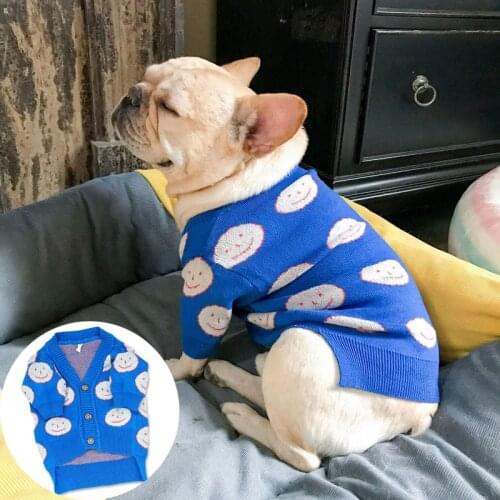Cute Winter Dog Sweater Soft Puppy Cardigan Outfit Pet Knit Sweater Clothes Schnauzer Terrier Warm Dog Jacket Puppy Clothing