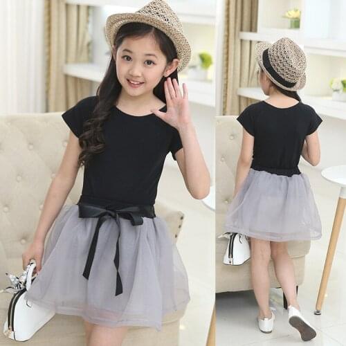 Fashion Girls Clothing Sets Summer Kids Clothes Girls Short Sleeve Girl Dresses Suit Children Clothing Sets