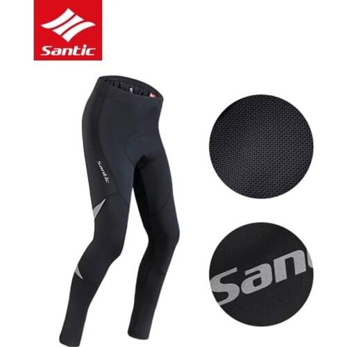 Santic Mens Cycling Pants Spring Autumn 4D Padded Pro MTB Road Bike Pants Cycling Tights Trousers Bicycle Clothing Bicycle Pants