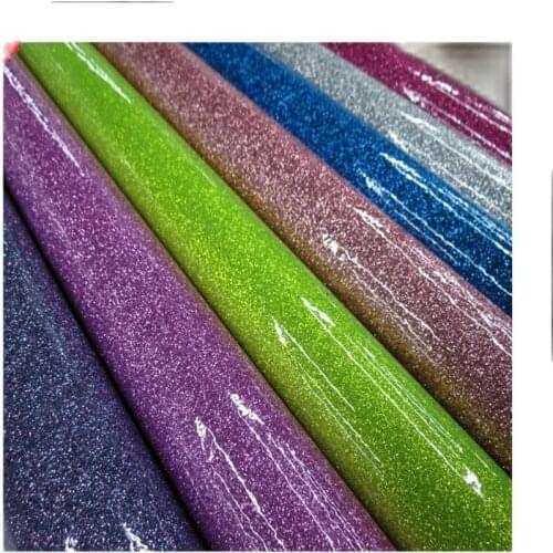 New fashion PVC glitter leather with good quality Glitter film