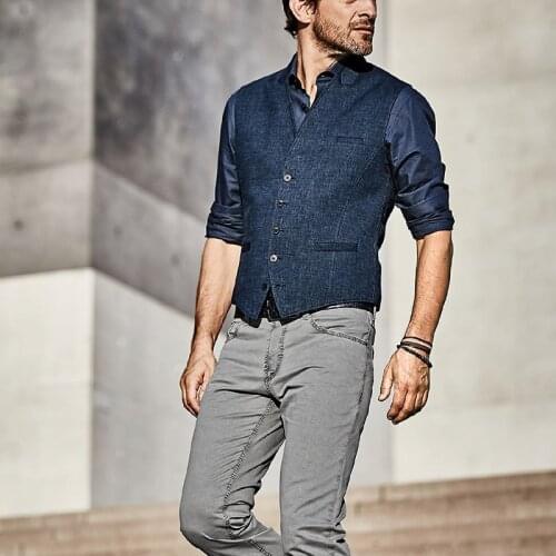 2021 new brand fashion trend popular European and American mens single breasted vest vest mens coat