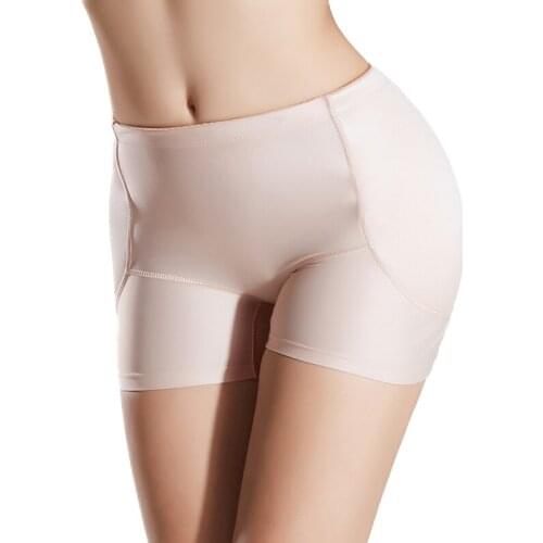 New One-in-one Breathable Mesh Mid Rise Butt Lifter Underwear Seamless Floral Lace Trim Padded Panties Hip Enhancer Body Shaper