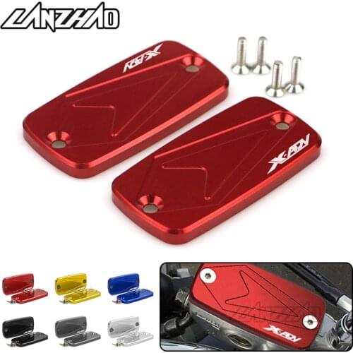 Pair Motorcycle CNC Aluminum Front Brake Reservoir Fluid Tank Cover Oil Cup Cap Protector for HONDA X-ADV 750 2017 2018
