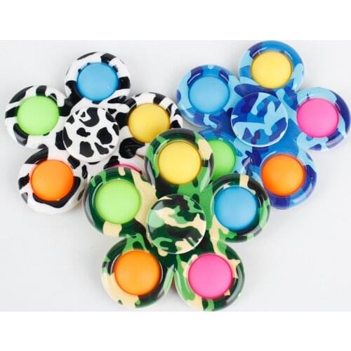 Push Bubble Sensory Toy Autism Needs Squishy Stress Reliever Toys Adult Child Funny Fidget Toy Reliver Stress Spinning Top
