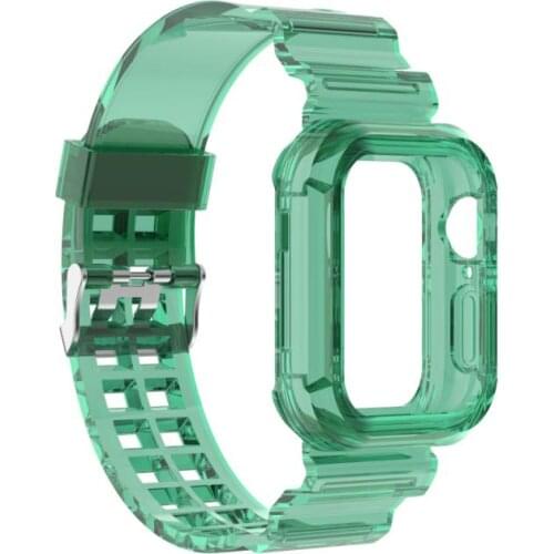 Strap For Apple Watch 6 High Quality Transparent Strap For Iwatch SE Glacier One Watchband For Apple Watch 38 40mm 42 44mm