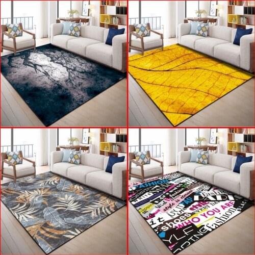 Modern minimalist Home carpet Europe Type 3D Printing Carpets for Living room bedroom Area Rugs Kids Room Play Mat Children Rug