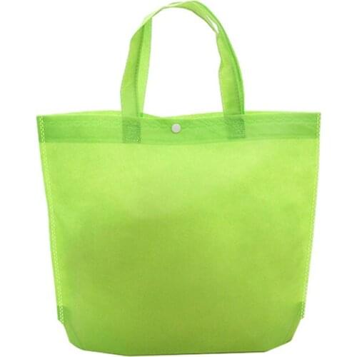 50PCS / LOT Women Foldable Shopping Bag Reusable Eco Handbag Unisex Fabric Non-woven Shoulder Bags Tote Grocery Shopping Bags