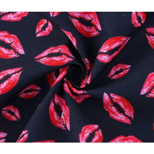 50*140CM Valentines Day Polyester cotton Fabric Patchwor Printed for Tissue Kids Home Textile for Sewing Doll Dress Curtain