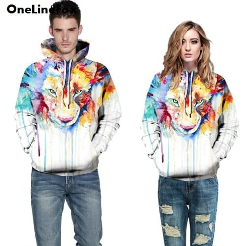 OneLineFox Unisex Hoodies 3D Men Women Hooded Sweatshirt With Pocket Young Loose Casual Sportswear Spring Autumn Coat Clothing