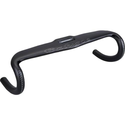 Balugoe New Full carbon fiber highway bicycle thighed handle carbon handlebar road bike handlebar31.8*400 420 440MM Cycling part
