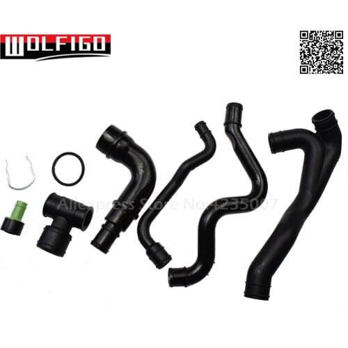 WOLFIGO New Engine PCV Crankcase Exhaust Breather Hose Pipe Kit 6PCS for VW Jetta 99-05 06A 103 213 F,035 103 245 A,058 103 247