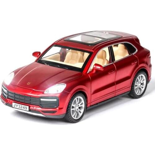 1/32 High Simulation PorschX Cayenne Toy Car Alloy Die-cast Sound and Light Back Model Toys For Childrens Boy Gift Kids Toy