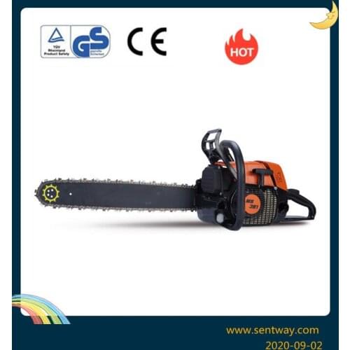 Ms381 2pcs packing professional 72cc gasoline chainsaw with 20 inch bar and chain good quality factory sold free shipping
