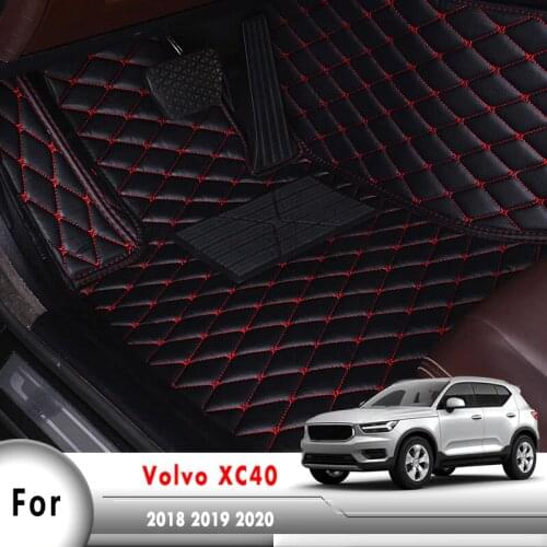 3D Car Floor Mats For XC40 2018 2019 2020 Auto Interior Carpets Covers Automobiles Accessories Waterproof Rugs For Volvo XC40