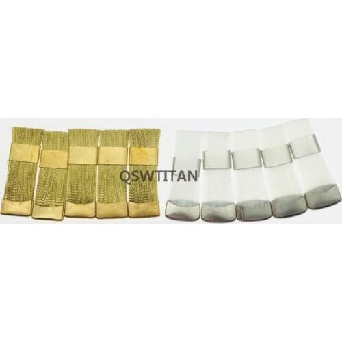 5pcs Bur Cleaning Brass Wire Brush Nail Drill Bits Cleaning Brush Copper/nylon Wire Brushes Cleaning Tool