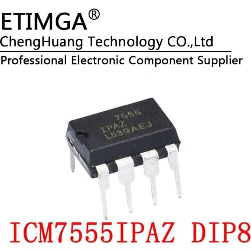 5PCS/LOT ICM7555 ICM7555IPAZ DIP-8 Real time clock chip