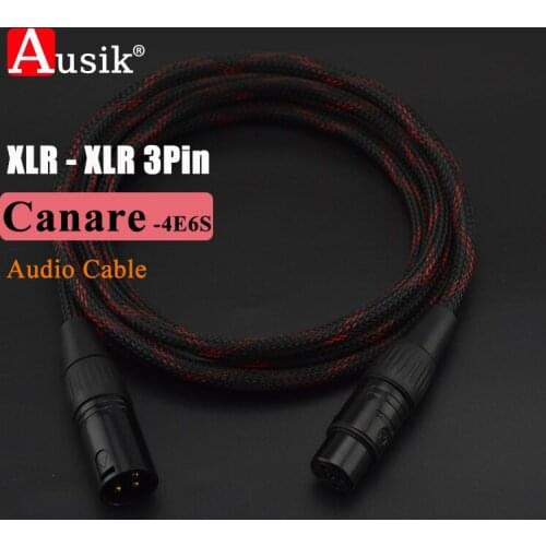 A034 1PCS HIFI 3 Pin XLR to XLR Male to Female Audio Cable / Canare cable for Amplifier DAC AMP / DIY 0.5M - 5M