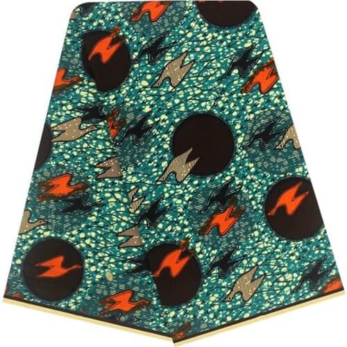 African Wax Ankara Cotton Fabric By The Yard 100%Soft Breathable Veritable Nigerian Wedding Dress Material For Sewing VL 916