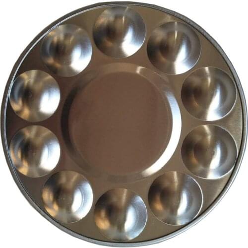 10-hole aluminium circular palette watercolor palette Artistic Supplies Painting companion manufacturers direct sales